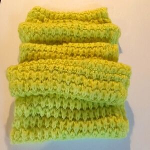 Aeropostale Lime Green Chunky Open Knit Infinity Scarf Super Soft Stretchy